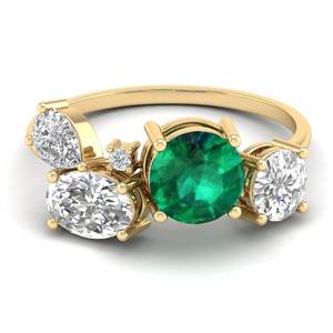 แหวนเงินแท้ 925 ประดับมอสซาไนต์ทรงกลม 2.6 กะรัต รูปทรงมรกต ของขวัญครบรอบสำหรับผู้หญิง REYES ดีไซน์เฉพาะตัว - Product Image 6