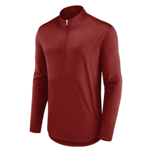 OEM Custom Men Sportswear Quarter Zip Pullover Moisture Wicking Training Shirt Supplier - Product Image 1