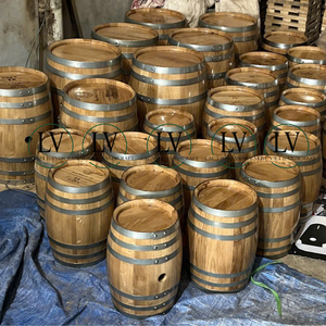 Vietnamese Handmade Rustic Wooden Kitchen Utensils Set Holder Mini Wine Barrel Planter Decoration Cheap Price - Product Image 6