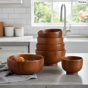 ชามไม้พุทรา-ซุปสไตล์ญี่ปุ่นและชามสลัด - Product Image 1