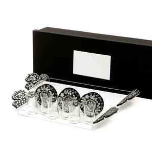 Bandeja de servir de nácar pulido Royal con platos de té, ecológica, apta para lavavajillas, decoración del hogar, platos y vajilla de alta calidad - Product Image 4