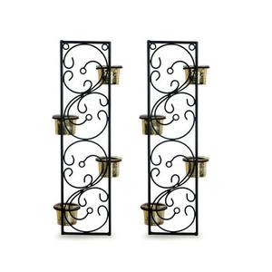 งานศิลปะตกแต่งผนังโลหะทันสมัยสำหรับตกแต่งบ้านหรูหรา พร้อมเคลือบสีดำและไฟส่องสว่าง - Product Image 2