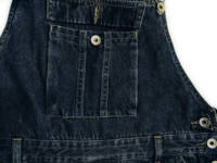 Salopette en jean ample pour homme, style vintage, avec poches contrastantes, ajustable, coupe décontractée, pour le travail
