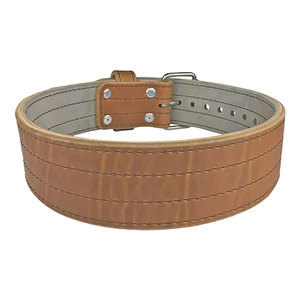 Ceinture de musculation en cuir à simple boucle, design personnalisé, ceinture de powerlifting en cuir bicolore à simple boucle - Product Image 2