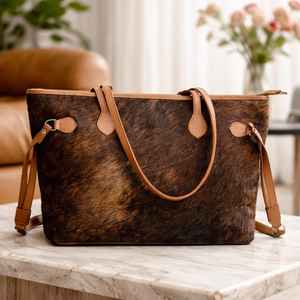 Sac fourre-tout à bandoulière pour femme en cuir véritable de haute qualité, fait main, vintage, avec fermeture éclair, grande capacité, LTB-0407 - Product Image 4