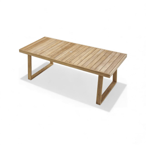 <b>Outdoor</b> Teak Sofa Set with Mortise and Tenon Joinery Slatted Coffee <b>Table</b> Wide Armrests and Deep Seating Cushions - Product Image 2
