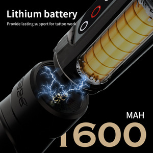 เครื่องสักไฟฟ้าไร้สาย ระบบโรตารี่ แบตเตอรี่ลิเธียมแบบชาร์จได้ รองรับ RCA ปากกาสัก PMU - Product Image 4