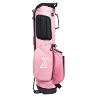 Sac de golf pour femme avec pieds intégrés en nylon durable, base renforcée et bretelles doubles rembourrées