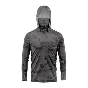 Sudadera con Capucha para Hombre, Talla Grande, Estampado Rojo, Manga Larga, Protección Solar UPF 50, Impermeable, para Pesca, Actividades al Aire Libre, Anti-UV - Product Image 2