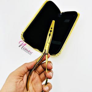 Pince performante multi-usages de qualité supérieure en pince d'extension de cheveux professionnelle de longue taille avec double ressort de rappel personnalisé - Product Image 5