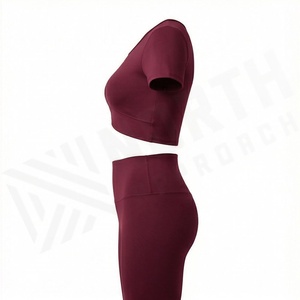 Conjunto de Yoga para Mujer, Ropa Deportiva para Gimnasio, Ropa Deportiva Transpirable, Ropa Deportiva Activa, Ropa Deportiva para Correr - Product Image 3