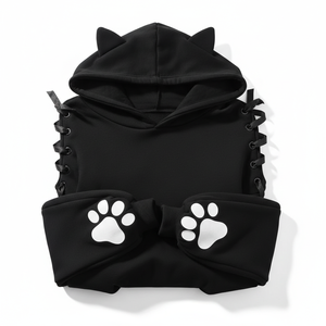 Nuevas sudaderas con capucha estilo streetwear para mujer, nuevas sudaderas con capucha personalizadas OEM para mujer - Product Image 6