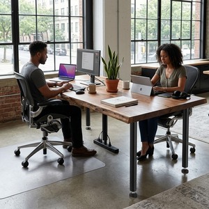 28" Heavy Duty <b>Adjustable</b> <b>Table</b> <b>Legs</b> Set of 4, Steel Desk Furniture <b>Legs</b> 1200lb Load, Office Dining <b>Table</b> DIY EDPTBL025 - Product Image 1