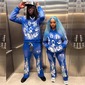Conjunto de Sudadera con Capucha y Pantalones de Chándal Personalizados de Invierno 2026, 100% Algodón Grueso, Unisex, de Secado Rápido, Transpirable, Precios Bajos - Product Image 6