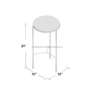 Mesa de Centro de Acero Inoxidable de Diseño de Lujo, Moderna, Hecha a Mano, Duradera, para Sala de Estar, Exportaciones Zahid India - Product Image 6