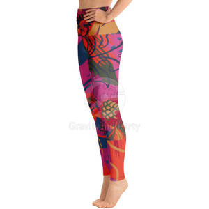 Hot Sale Latest Women <b>Legging</b> High Quality Elastic <b>Waist</b> Solid Full Length Yoga Wear Comfortable Breathable Eco-Friendly <b>Low</b> MOQ - Product Image 5