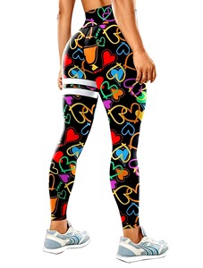 Leggings de yoga sans couture côtelés pour femmes, taille haute, effet ventre plat, pour le sport, la gym et l'entraînement, bas de sport unis - Product Image 3