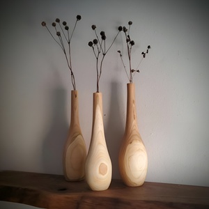 Floreros de Madera de Acacia Hechos a Mano con Diseño Moderno para Regalo de Inauguración - Decoración para el Hogar - Product Image 6