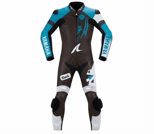 Combinaison de moto en cuir sur mesure de qualité supérieure MotoCP Racing 1 pièce, équipement de conduite avec bosse niveau 2 CE, fabriquée sur mesure - Product Image 1