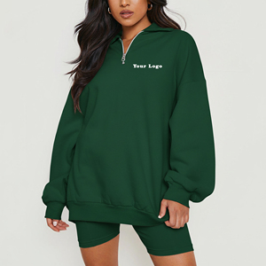 Top Quality 100% CottonCasual Wear Fashionable Solid Color Short <b>Sets</b> For Women Breathable Hip Hop Style 2 Piece Tracksuit - Product Image 1