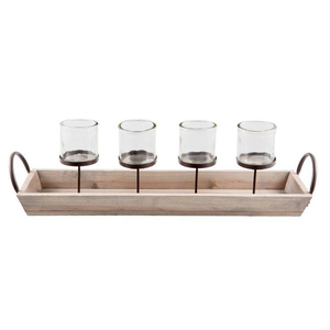 เชิงเทียนไม้ดีไซน์หรูหรา พร้อมดีเทลเรียบง่าย เหมาะสำหรับบ้านสมัยใหม่และตกแต่งภายในสำนักงานระดับมืออาชีพ - Product Image 3