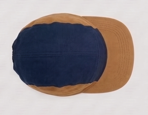 Gorra de béisbol unisex con bloques de color azul marino y marrón, estilo casual, ajuste regulable, para primavera y otoño - Product Image 5
