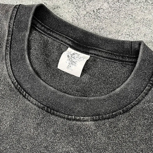 260 GSM 100% Cotton Acid Washed Crew Neck Oversized Fit Blank Print Eco-Friendly Breathable Tee <b>Shirt</b> <b>for</b> <b>Men</b> Knitted Fabric - Product Image 6