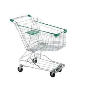 Carrito de Compras Comercial de Metal para Supermercado, 100L/150L, con Asiento para Niños y Ruedas Resistentes - Product Image 2