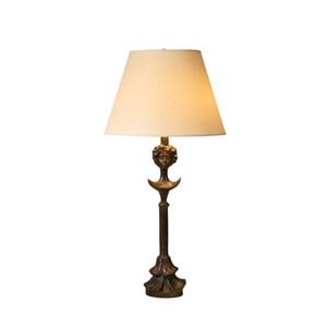 Lámpara de Mesa de Diseño Moderno, Iluminación de Diseño Escultural en Bronce Patinado Vintage, Decoración de Lujo para el Hogar, Precio Más Bajo - Product Image 1
