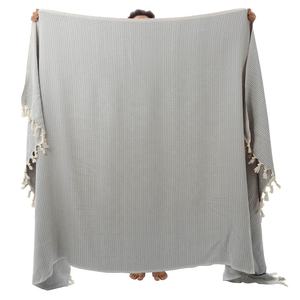 Manta Decorativa Tejida Jacquard Personalizada al por Mayor, Ligera, Ecológica, para Todas las Estaciones, 100% Algodón, Mantas Decorativas para el Hogar - Product Image 1