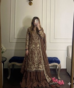 Designer Georgette Embroidered Salwar Kameez With Dupatta Women Ethnic Wear Wedding Party Outfit Regular 80725 LADY LOOK-027 - Product Image 1