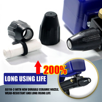 Pistolet de sablage céramique de type mini OEM avec une capacité de 600 cc et une pression maximale de 150 PSI pour le polissage fin et la réparation de surface