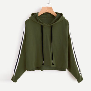 Sudadera con capucha corta vintage personalizada para mujer, oversize, con forro polar, manga larga, estilo hip hop, estampada, lavada, para invierno - Product Image 5