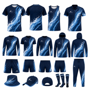 Último Paquete de Uniformes Deportivos de Fútbol para Entrenamiento: Camiseta, Pantalones Cortos, Chaqueta de Entrenador con Cierre de Cremallera y Mochila - Product Image 1