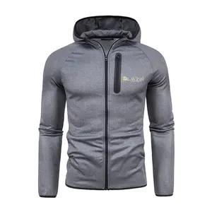 Gilet à capuche en coton polyester personnalisé pour hommes, sweat-shirt tendance, décontracté, vente en gros,