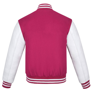 Chaqueta Varsity de Invierno Personalizada con Mangas de Lana Premium, Diseño Cómodo y Cálido para Uso Diario, con Logotipo Frontal y Patrón Geométrico, de Secado Rápido - Product Image 2