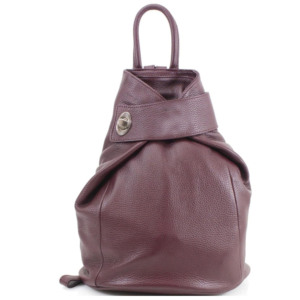 Bolso Tipo Cubo de Cuero Genuino Rosa con Correa Marrón y Cierre de Hebilla, Bolso de Mano Clásico para Mujer, Bolsos de Diseño de Lujo para Damas - Product Image 2