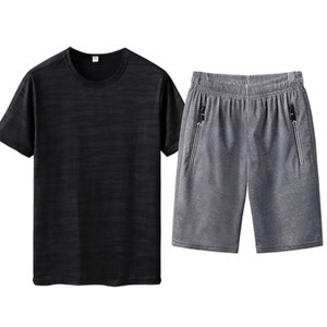 Conjunto de Pantalones Cortos Cargo Casuales de Verano para Hombre, Color Sólido, Personalizados, para Deportes al Aire Libre, 2 Piezas, Transpirables y de Secado Rápido, Venta al Por Mayor de Fábrica - Product Image 4