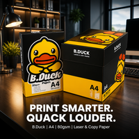 Papier copie blanc B.DUCK A4 léger 80 g/m² durable fabriqué en Thaïlande pour des performances optimales