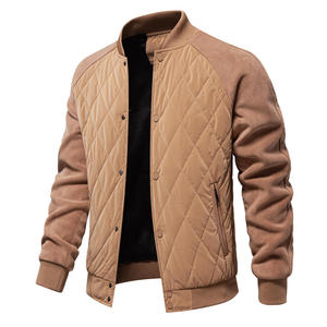Autumn New Quilted Sandwich Cotton Thickened Casual Drop Shoulder Men'<b>s</b> Top <b>Jacket</b> - Product Image 5