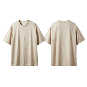 Camiseta de Manga Corta para Hombre, Premium, 280 GSM, Oversize, Estampada, de Algodón Grueso, Transpirable, Estilo Casual Urbano, para Verano - Product Image 1