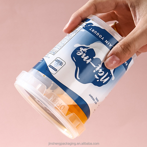 Oem ODM biểu tượng tùy chỉnh 16oz 500ml sữa chua container với Tamper khóa nắp trực tiếp in ấn cấp thực phẩm nhựa - Product Image 5