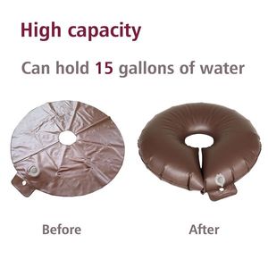 Paquete de 2 Bolsas de Riego Automático de 15 Galones, Material de PVC Resistente, Anillo de Riego con Protección UV, Accesorios para Riego por Goteo - Product Image 4