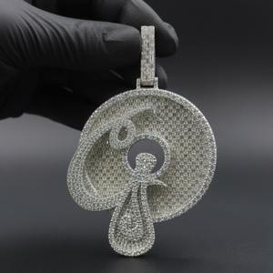 Pendentif en diamant argenté, directement de l'usine, pour mariages, anniversaires et cadeaux, disponible au prix d'exportation - Product Image 4