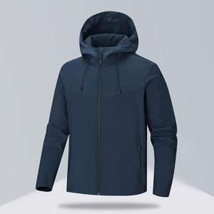 Chaqueta Cortavientos de Invierno Personalizada, Nueva Moda, Ajustada, Tejida, Transpirable, Impermeable, con Capucha y Bordado, para Mujer, Manga Larga - Product Image 4