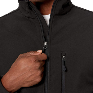 Breathable Lightweight <b>Waterproof</b> Winter Wear <b>Warm</b> Customized Logo Stand Hooded Full Sleeves Street Wear Softshell <b>Jacket</b> for - Product Image 5