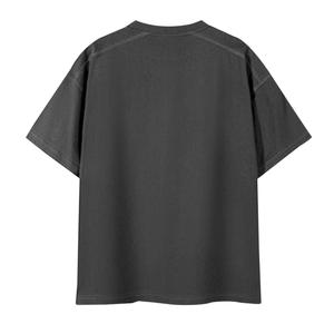 เสื้อยืดคอกลมโอเวอร์ไซส์ผ้าฝ้าย 100% สำหรับผู้ชาย แขนสั้นทรงหลวม ใส่สบาย เป็นมิตรกับสิ่งแวดล้อม ระบายอากาศได้ดี ทันสมัย - Product Image 6