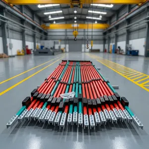 ระบบรางจ่ายไฟฟ้าอุตสาหกรรม สีแดง สีเขียว ตัวนำอะลูมิเนียม 4 ช่องเสียบ สำหรับงานหนัก ใช้กับสวิตช์เกียร์แรงดันต่ำ - Product Image 1