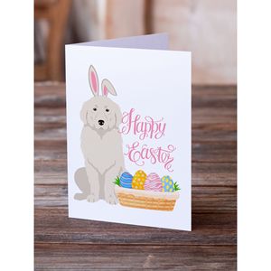 Tarjetas de felicitación de Pascua Great Pyrenees Paquete de 8 Whimsical A7 Tamaño 5x7 Tarjetas de notas en blanco con sobres - Product Image 2