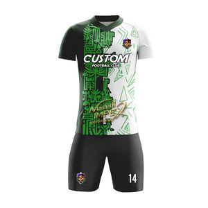เสื้อฟุตบอลผ้าโพลีเอสเตอร์สำหรับผู้ชายเสื้อฟุตบอลแขนสั้นผ้า100% ระบายอากาศได้ดีแห้งเร็วดีไซน์ล่าสุด - Product Image 2